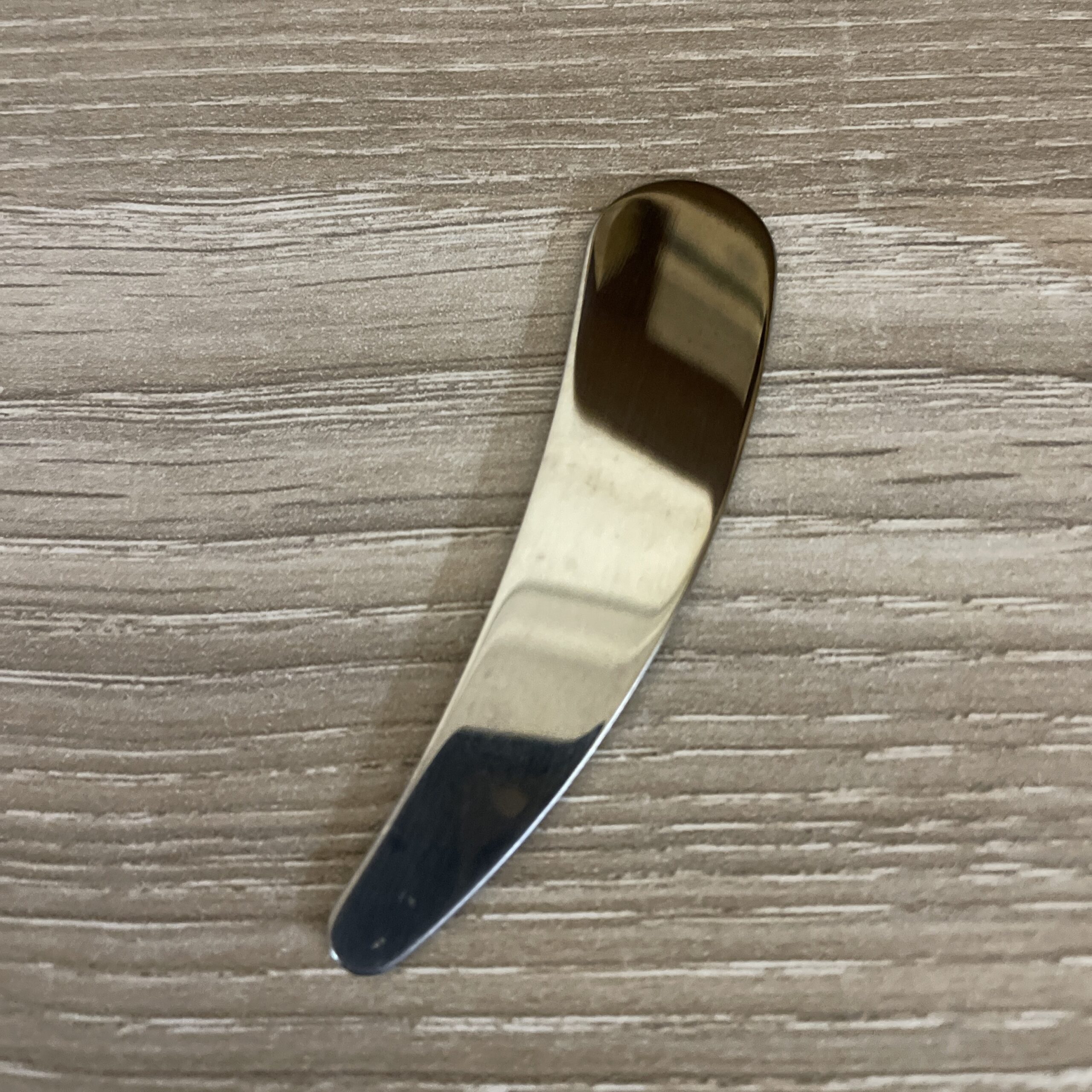 Petite spatule courbe en inox