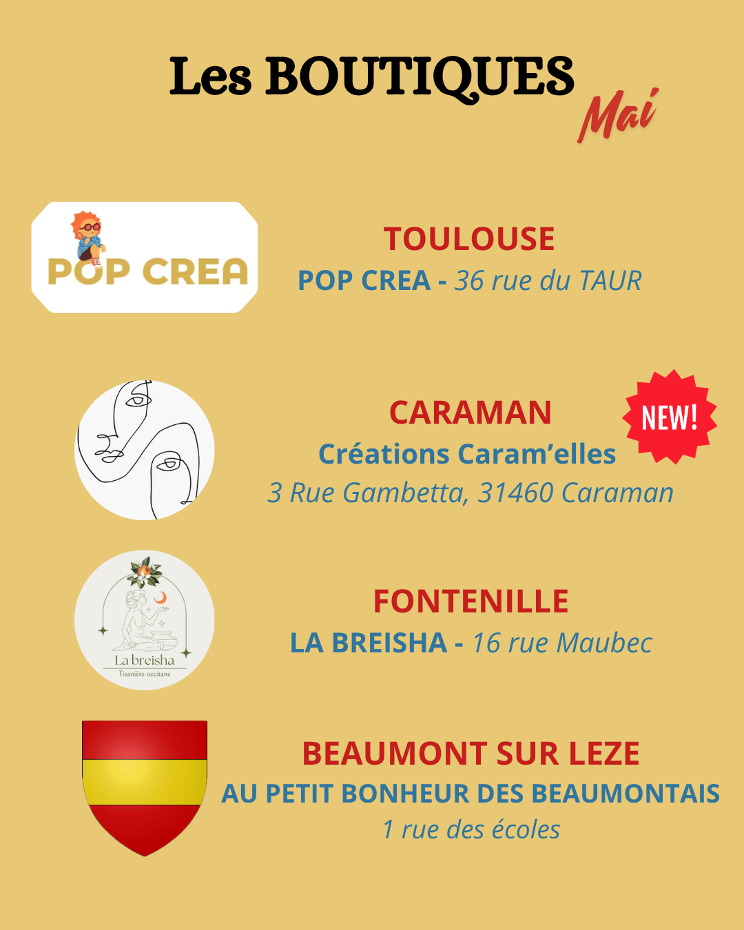 Les boutiques
